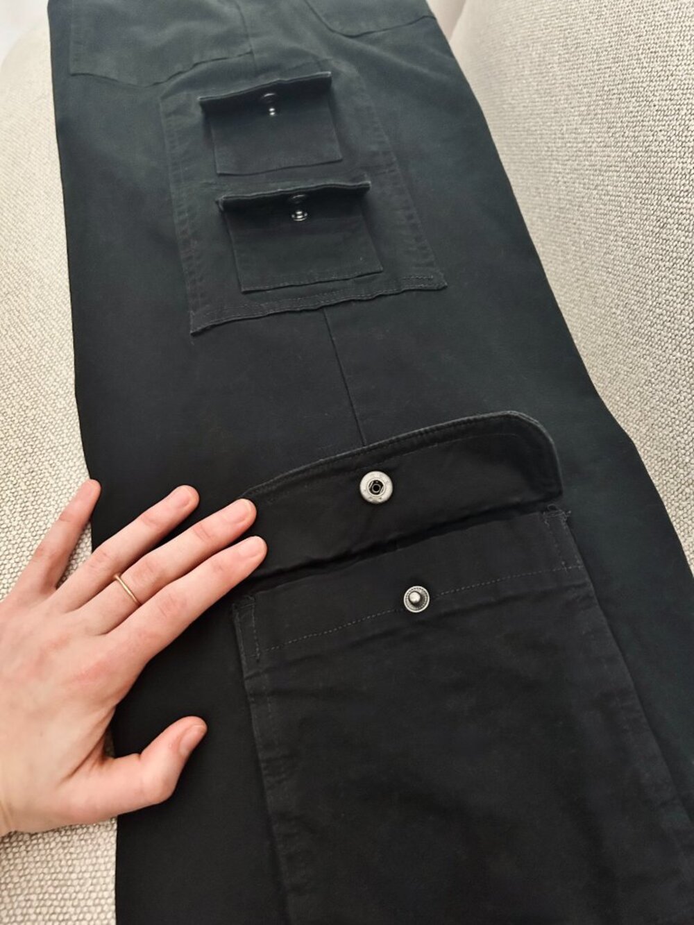 🌟Free With Purchase🌟 Target Wild Fable Mid-Rise Cargo Pants in Black, Size XXS - Picture 7 of 8